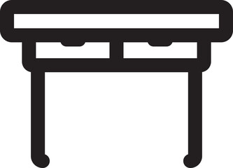 Furniture Set Black Icon