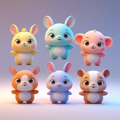 cartoon baby animals