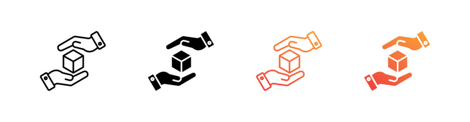 Handover Multiple Style Icon Set 