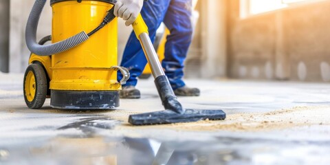 Construction Cleanup: Vacuuming Dust and Debris