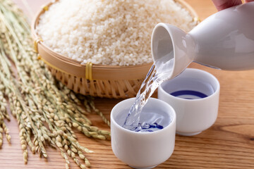 日本酒と日本米