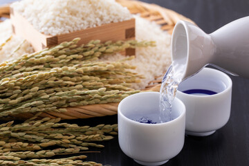 日本酒と日本米