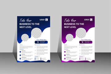 Modern Corporate Business Flyer Template for Marketing Agencies