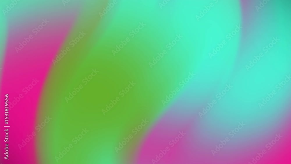 Poster abstract gradient motion pink green and teal color blend animation