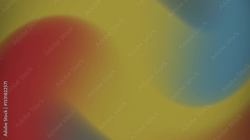 Poster abstract gradient motion red yellow and blue color blend animation