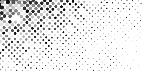 Modern Dot grunge halftone gradient background. Faded grit noise texture. White and black sand wallpaper abstract art
