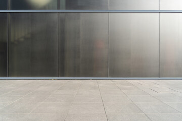 empty with modern office buidling