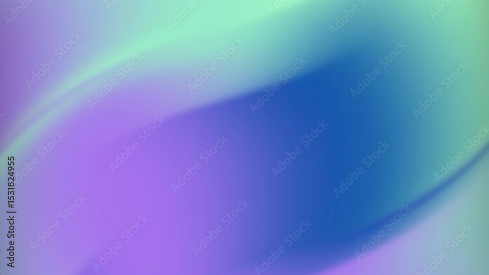 Aufkleber abstract gradient motion smooth color transitions in blue green and purple
