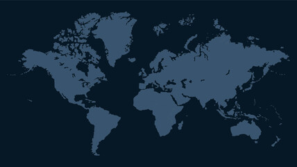 Naklejka premium A drawaing of world map, world map picture, world map vector image, modern world map, Illustration, eps 10, worldwide, all continents, all countries, worldwide project
