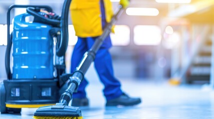Industrial Cleaning in Progress