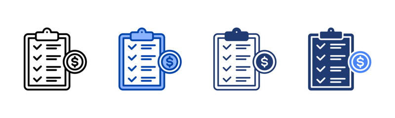 Planning icon sheet multiple style collection