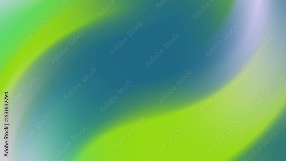 Poster abstract green and blue gradient motion background with smooth wavy transitions