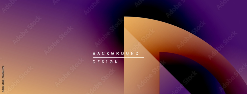 Aufkleber Abstract gradient background. Orange, purple hues blend smoothly. Text reads background design centered within composition. Modern aesthetic.