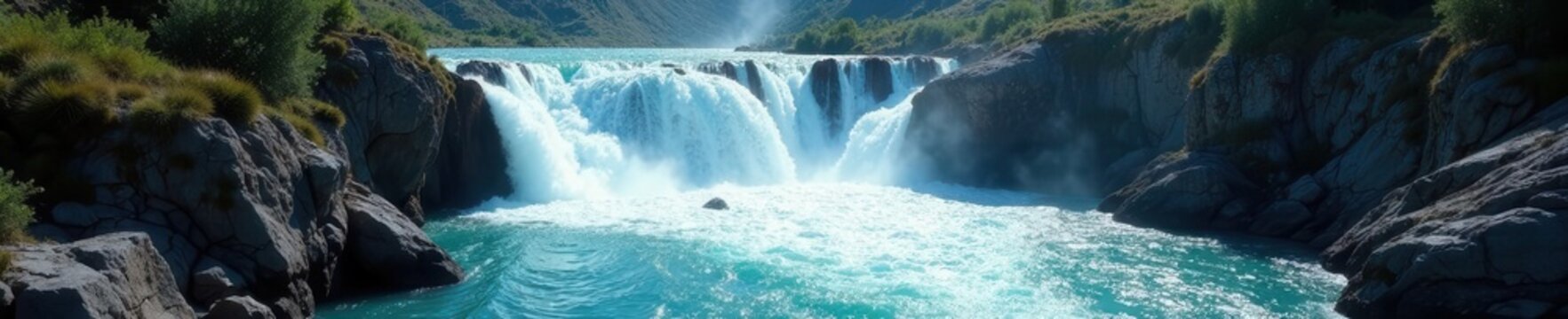 Powerful Haew Narok's water flow, dramatic rock formations, photography, formation