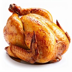 Juicy golden roasted whole chicken with crispy skin and tender meat
