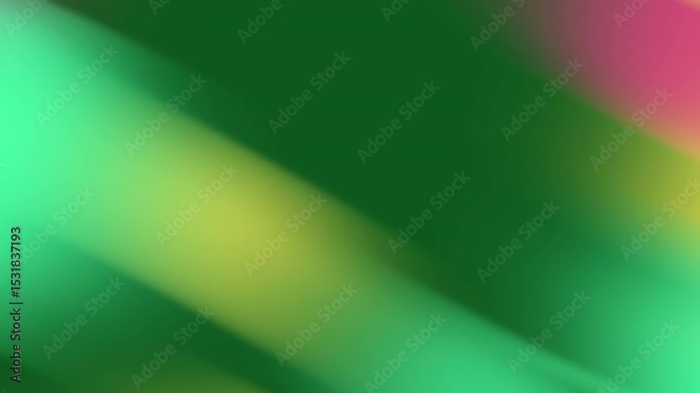 Poster Abstract Green Gradient Motion Background with Dynamic Light Streaks