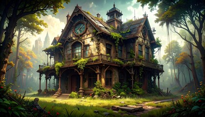 Steampunk Abandoned House