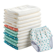 Cloth Diapers: Reusable Baby Nappies, Eco-Friendly & Sustainable Parenting on transparent background