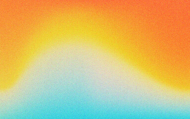 gradient summer sunset background, beach, ocean, sunrise sky, template design, grain blur effect. Vector illustration