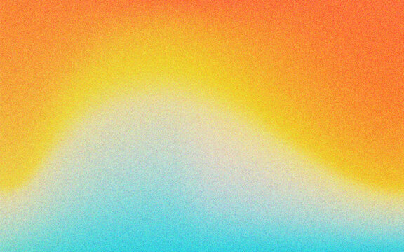 gradient summer sunset background, beach, ocean, sunrise sky, template design, grain blur effect. Vector illustration