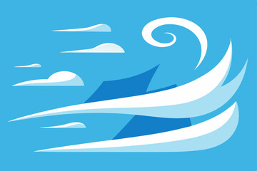 wind sweeping across icy plains  .svg