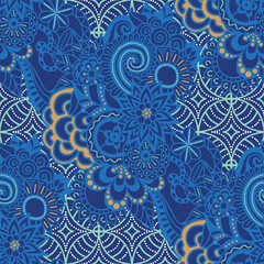 Elegant vector Javanese abstract batik pattern template for background