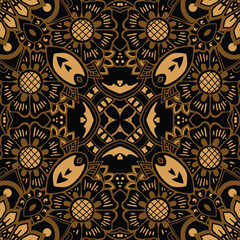 Elegant vector Javanese abstract batik pattern template for background