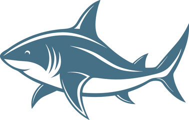 shark isolated on white background