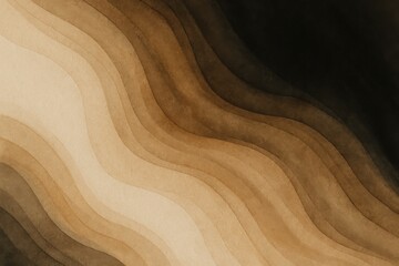 Warm brown and dark contrast watercolor swirl background texture