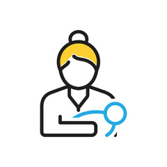 Multi color icon for mom