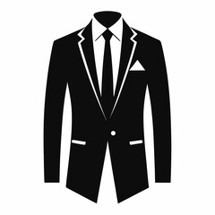 op Minimalist Suit Silhouette Icon Designs for Branding