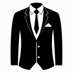 op Minimalist Suit Silhouette Icon Designs for Branding