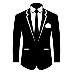 op Minimalist Suit Silhouette Icon Designs for Branding
