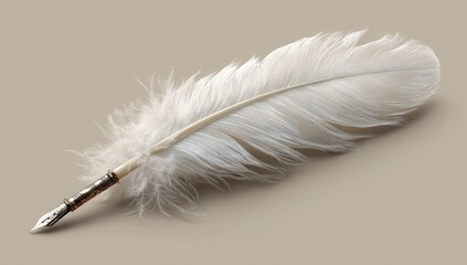 Detailed Pixelated Feather Graphic Design