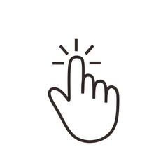 Hand Finger Pointing Upward Gesture Handdrawn Style Icon