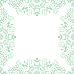 Beautiful flower art and mandala vector design