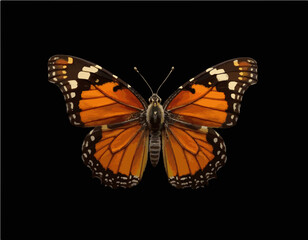 Obraz premium butterfly with beautiful wings, dark background