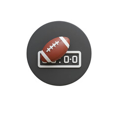 3D Football Game Icon