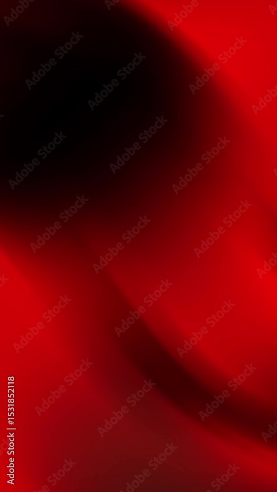 Aufkleber Abstract Red and Black Gradient Background with Flowing Motion for Video