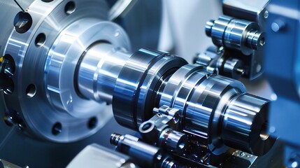 Close-up of internal turning operation on a lathe, showcasing a cutting tool shaping the inner diameter of a metal pipe or cylinder
