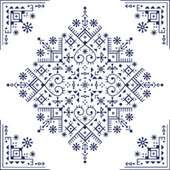 Beautiful flower art and mandala vector design