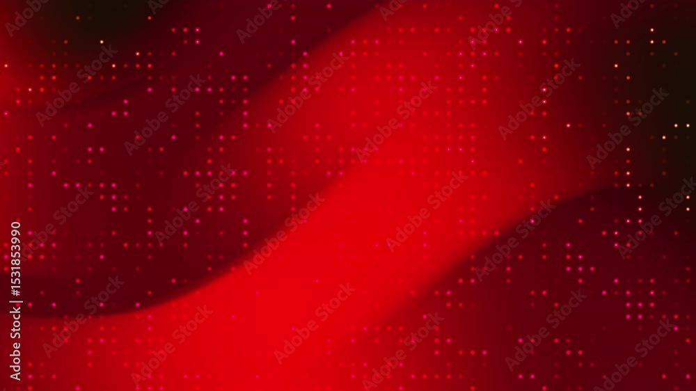 Poster Abstract Red Pixelated Background with Dynamic Light and Shadow Movement