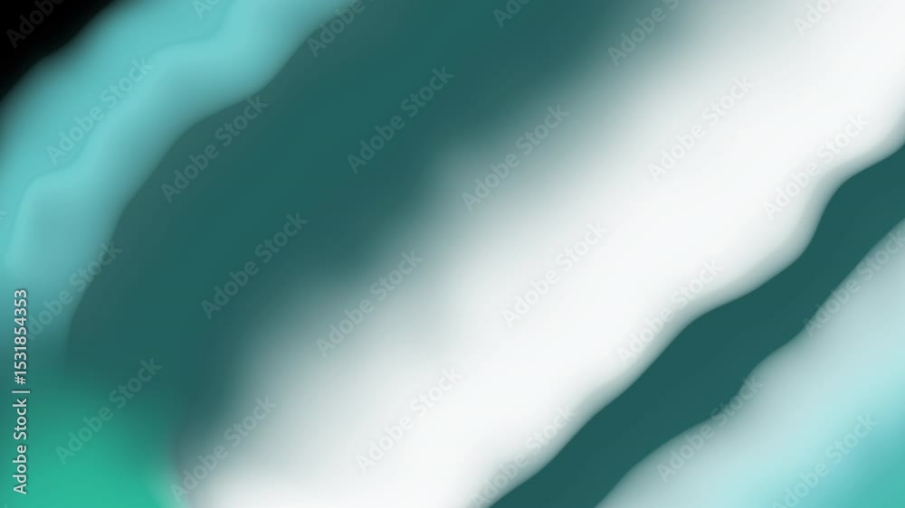 Aufkleber abstract teal and white gradient motion background for video overlay