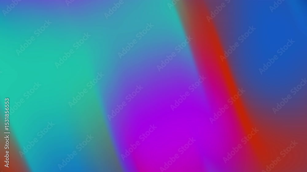 Poster Dynamic Abstract Gradient Background with Flowing Teal Purple and Red Colors