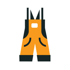 Fishing waders vector illustration