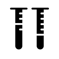 test tube glyph icon