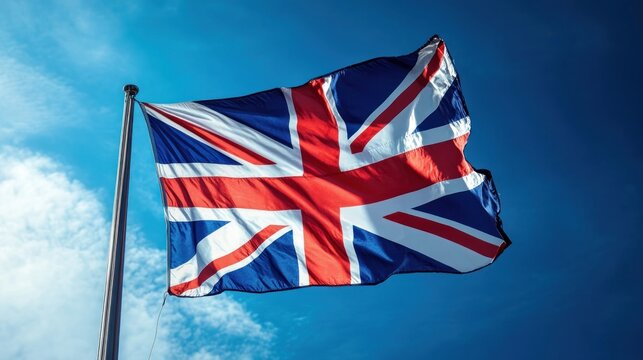 UK flag waving