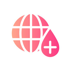 blood donation gradient icon