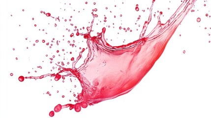 Watermelon juice splash isolated on white background