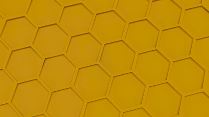 The Yellow Beehive  for Abstract Background concept 3d Rendering.